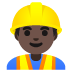 man construction worker, dark skin tone